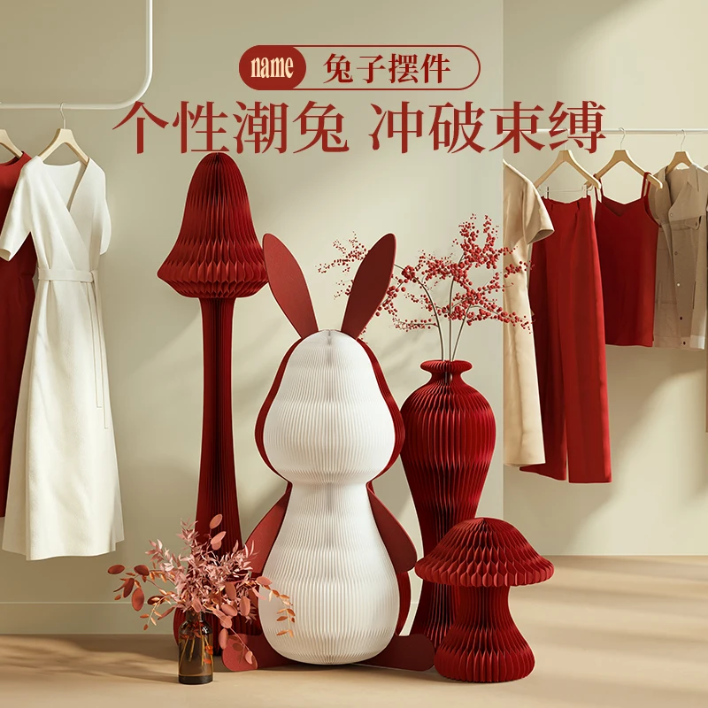 Creative Bunny Decoration Show Window Decoration Cute Gift