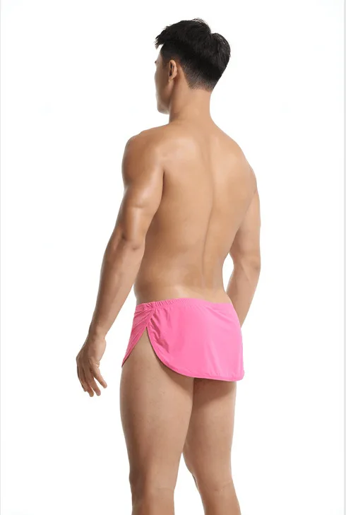 Mens Ice Silk Underwear Pajama Pants Homewear Sleep Bottoms Boxer Shorts Couples Lounge Pouch Ropa Interior Para Dormir