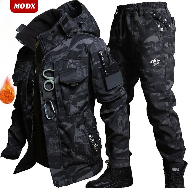 Complete Soft Shell Tactical Autumn Man 3-in-1 Set Waterproof Rainproof