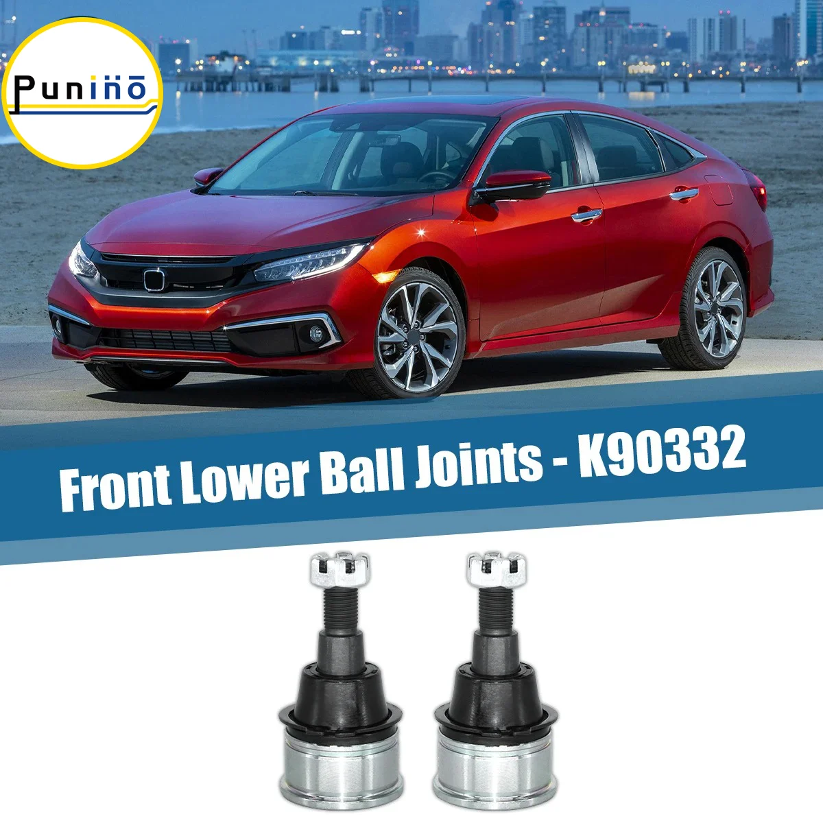 Punino 4pcs Front Lower Suspension Kit Control Arms and Ball Joints Set for Honda Civic Coupe Sedan 2001 2002 2003 2004 2005