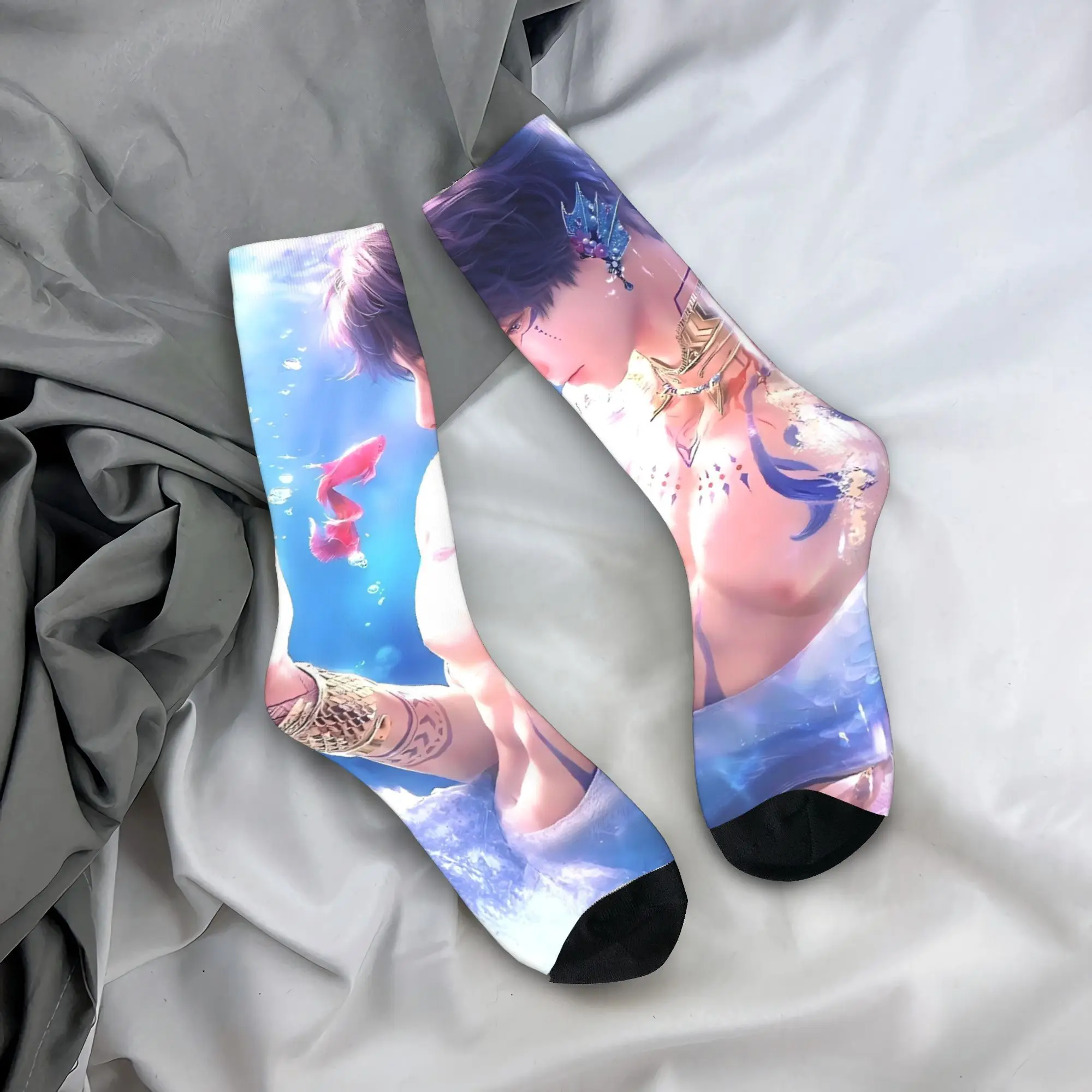 

Носки Love And Deepspaces, зимние чулки, современные мужские средние мягкие носки, дизайнерские нескользящие носки для бега