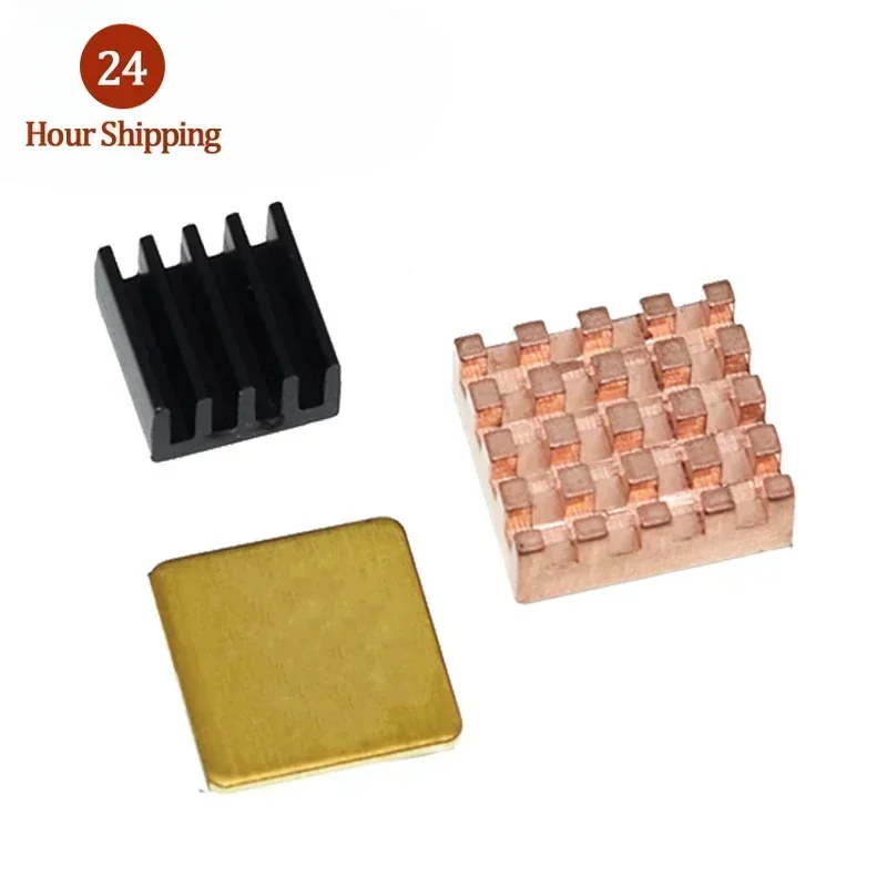 For Raspberry Pi 3 4 B Heatsink Copper Aluminum Heatsink Radiator Cooler Kit For Raspberry Pi 3B+ Plus 2 4 4B Heat Sink