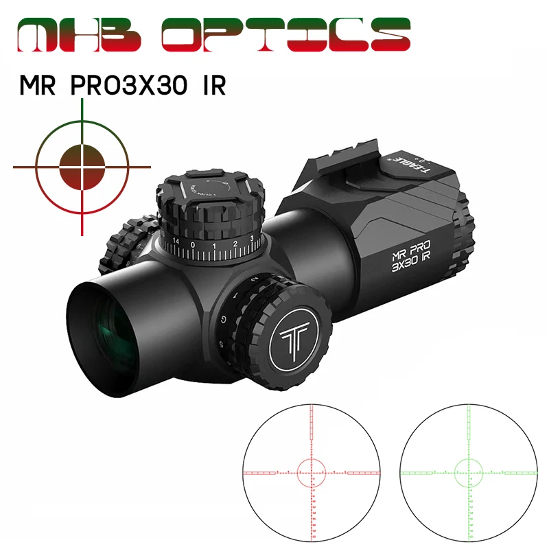 T-EAGLE-MR PRO 3X30 IR precision rifle, close range hunting optical sight, super strong impact resistance, ultra clear imaging