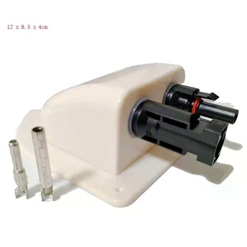 Solar Panel Double Hole Wire Cable Entry Gland Sealing Box Curved Cable Connector Waterproof For RV Caravan - view 5