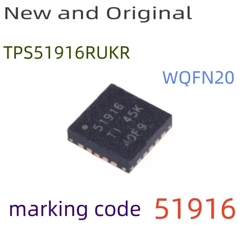 

TPS51916RUKR WQFN20 Power Management IC marking code 51916