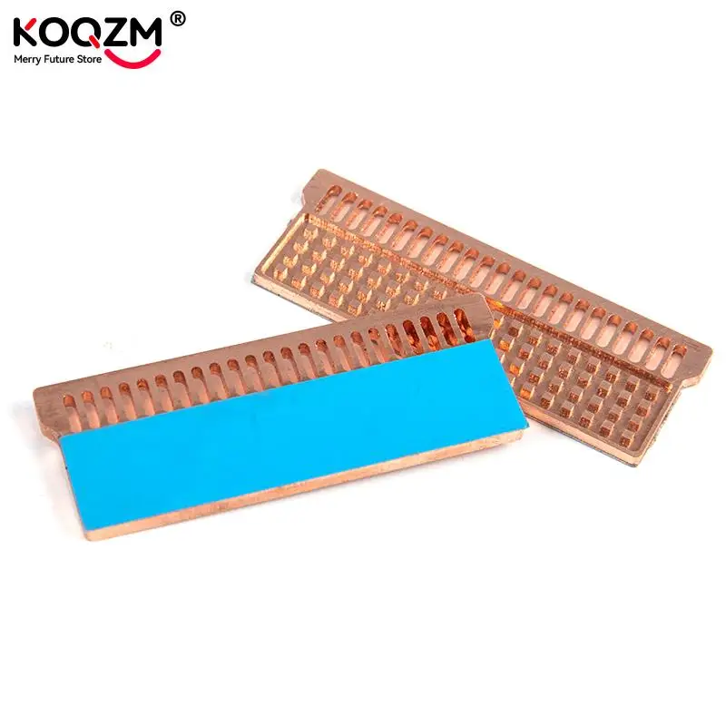 1pcs  Laptop Heat Sink Cooling Memory Stick Heatsink RAM 0.5mm/1.5mm/2mm/3mm Pure Copper