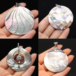 Charm  Natural Freshwater Shell Pendant Mother of Pearl Jewelry for DIY Necklace Jewelry Making for Women Gift