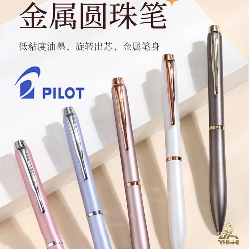 japan-pilot-eterlink-twist-metal-ballpoint-pen-brass-barrel-acro-low-viscosity-oil-ink-05-07mm-smooth-writing-signature