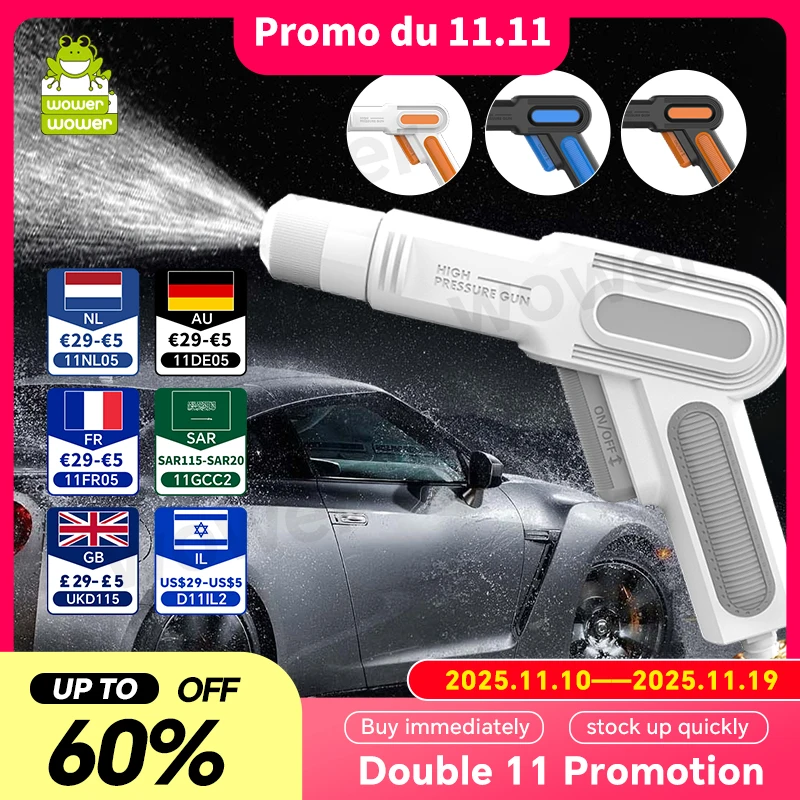 

2023 Автомойка, водяной пистолет, распылительная насадка, спринклер, очиститель для авто, сада, автомобильная мойка высокого давления, снежная пена, пушка