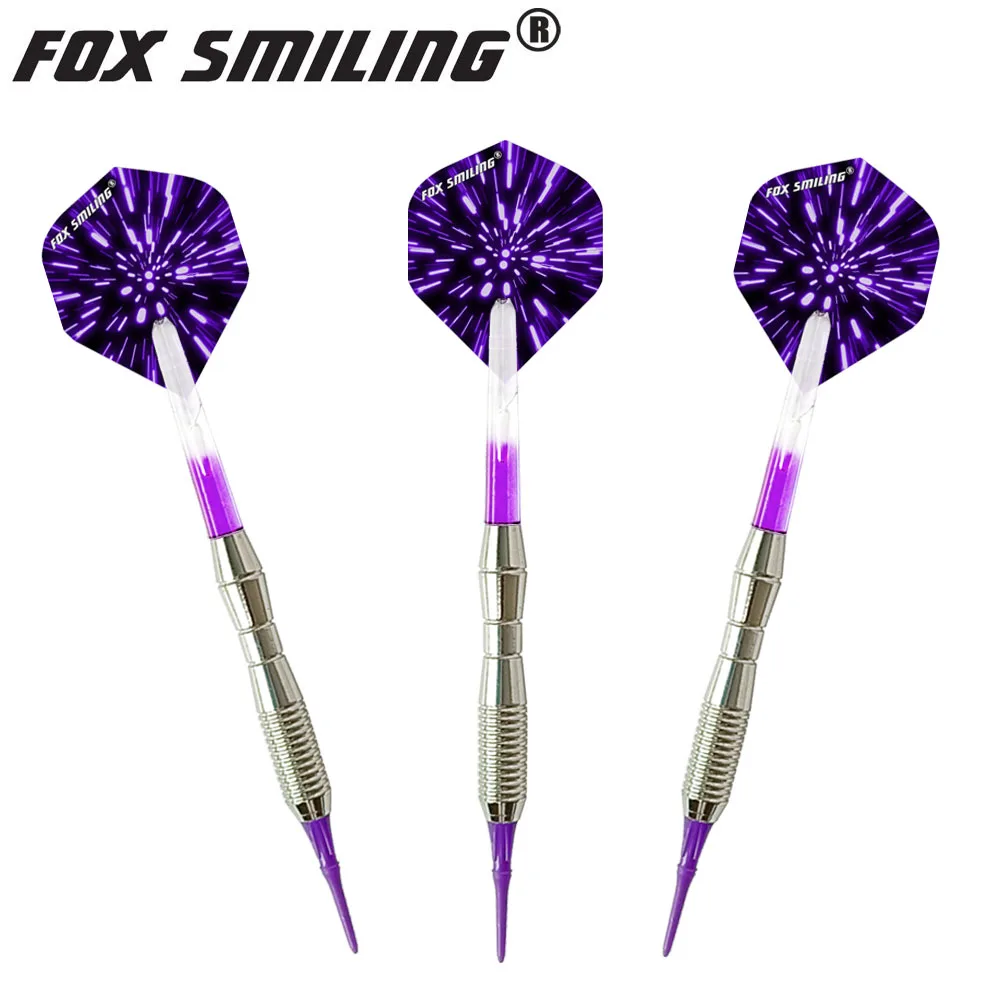 Fox Smiling 3PCS 18g Soft Darts mit Nylon-Dartspitzen und Schaffen – Detail 3