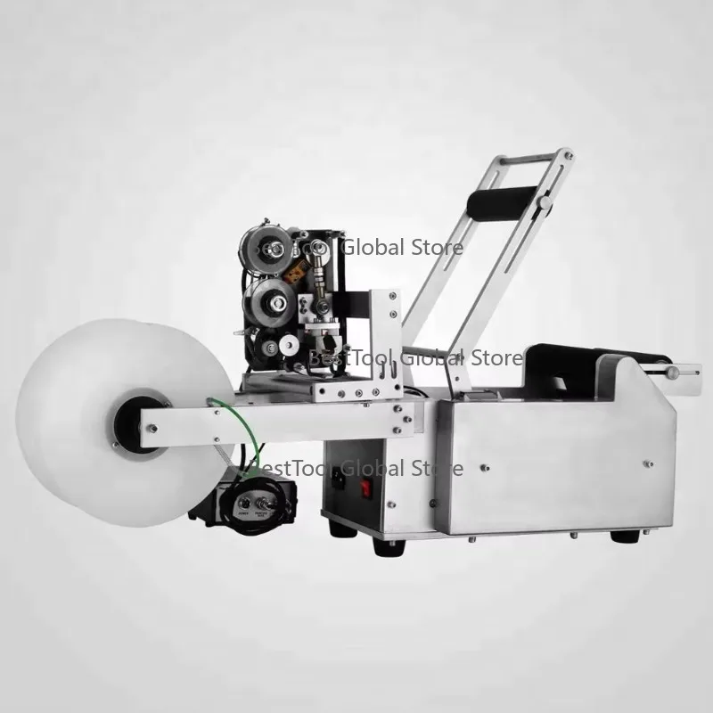 Ve-vor LT-50D Au-tomatic Round Bottle Labeling Machine With Date Code Printer Labeller