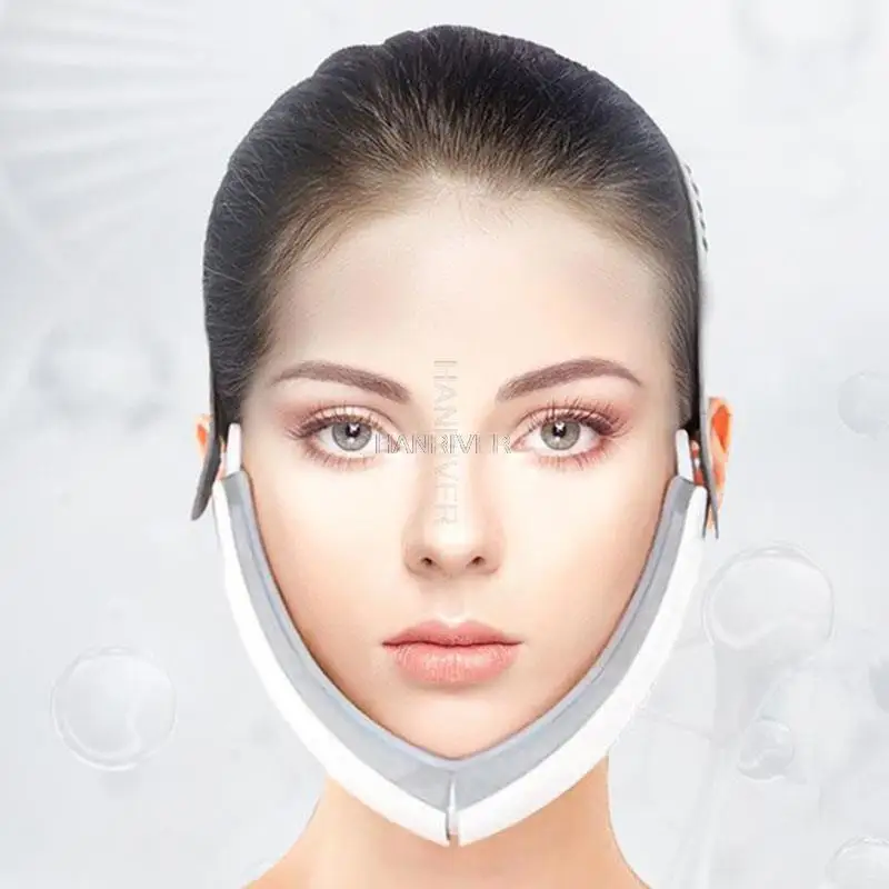 Chin V-Line Up Lift Belt Machine Red Blue Facial Lifting Device Face Slimming Vibration Massager V-Face Care
