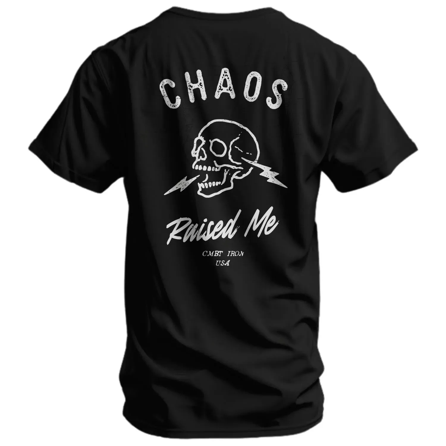 2026 Chaos Raised Me Men's T-Shirt - Combat Iron Military T-shirt - Suitable for Sports Wear Pure Cotton view 4