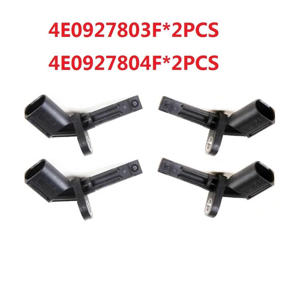 SYX 4E0927804F 4E0927803F 4PCS ABS Wheel Speed Sensor Fit for VW Phaeton AUDI A4 S4 A5 A6 A7 A8 S6 S8 Q5 4E0927804D 4E0927803D