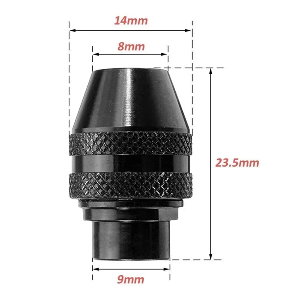 Mandrino per molatura elettrica 2 pezzi mandrino per trapano senza chiave per utensile rotante Dremel adatto a 1/32 1/8 bit facile sostituzione