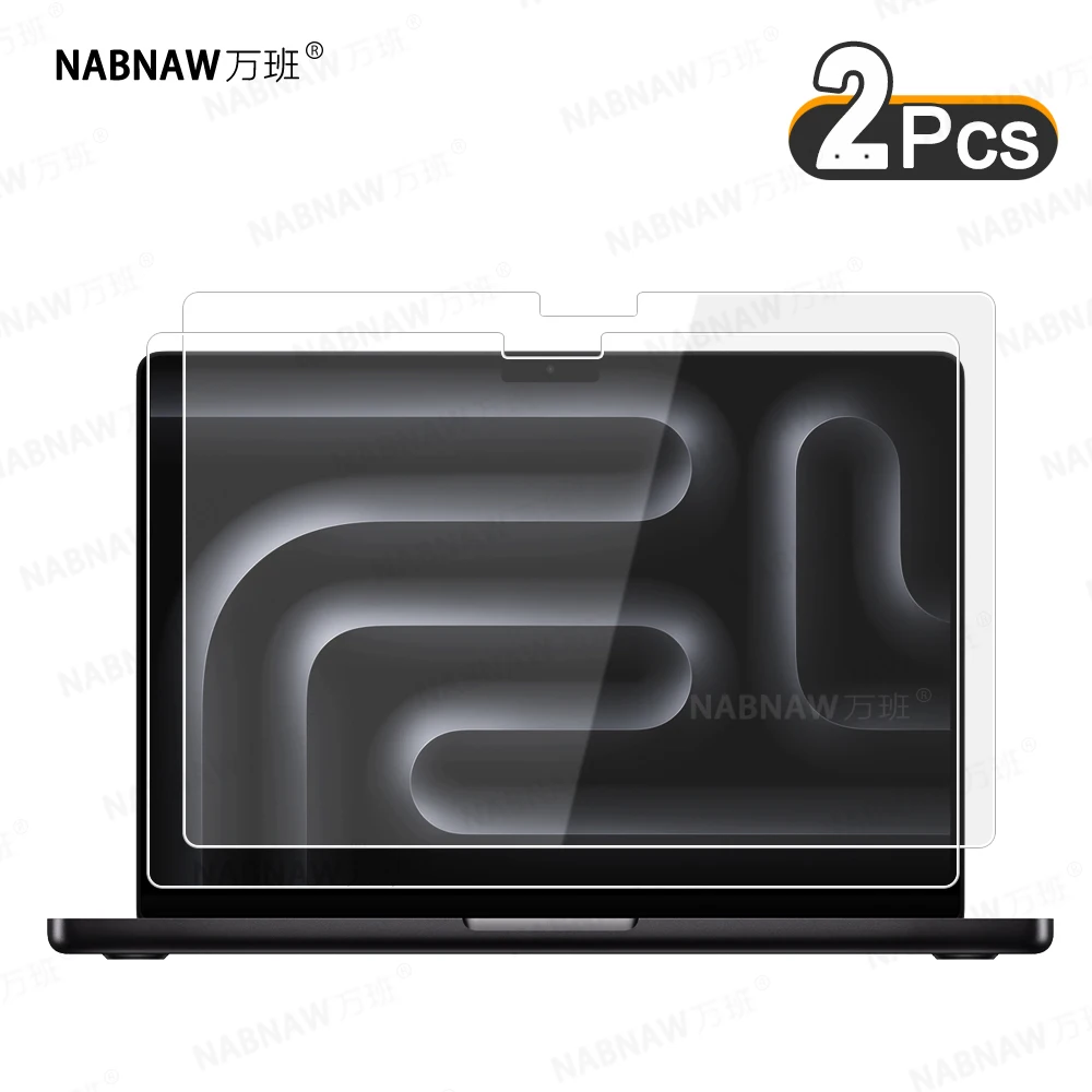 2 sztuki HD odporne na zarysowania ochraniacz ekranu szkło hartowane do Apple MacBook Pro 14.0 cali 2023 folia ochronna na laptopa