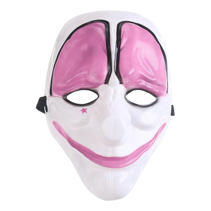 Game Pay Day 2 Clown Masks Horrible Masquerade Party Clown Mask Halloween Party Gift Adult Kids Film Theme Mask Cosplay Costume