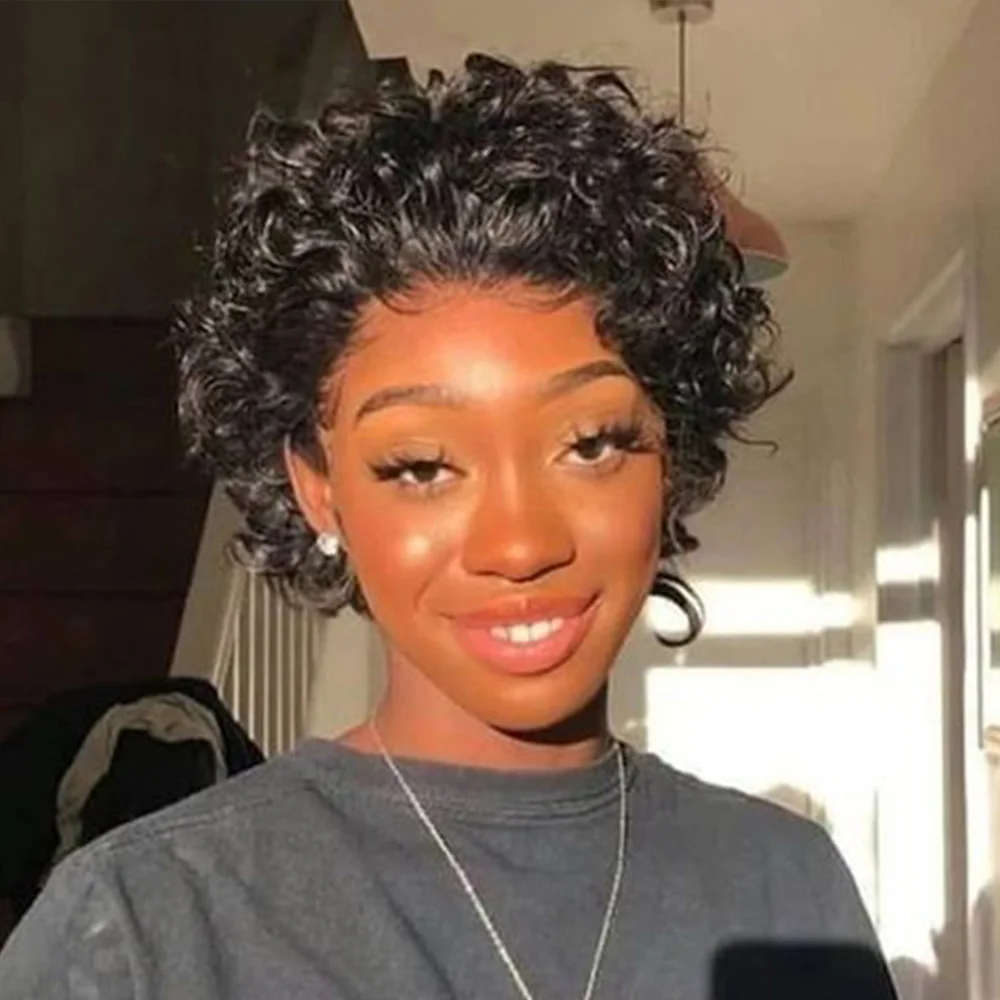 Short Pixie Cut Cur… - image