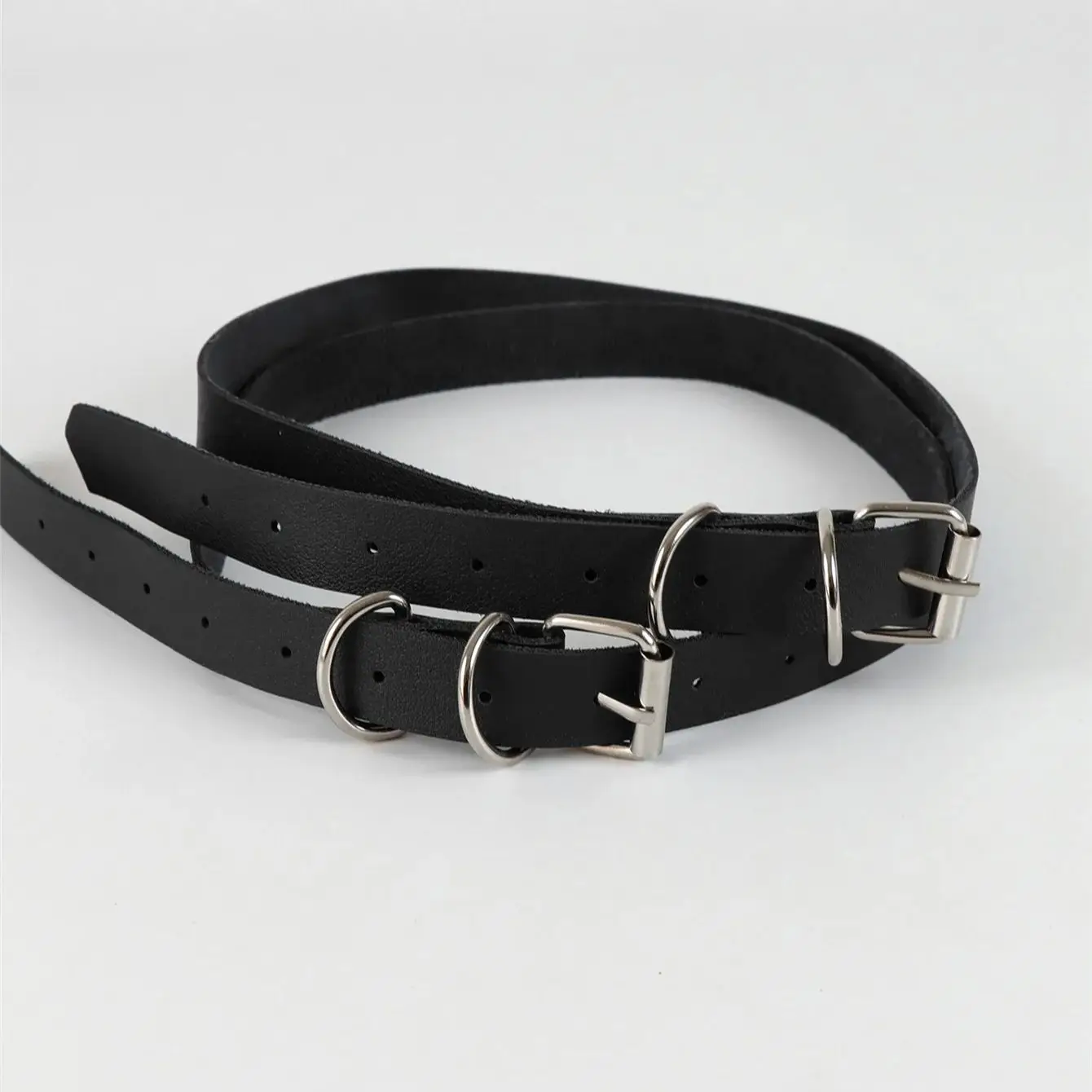1pair Sexy Women PU Leather Thigh Harness Grater Belt Steampunk Rivet Decorative Adjustable Leg Accessory Suitable For Daily
