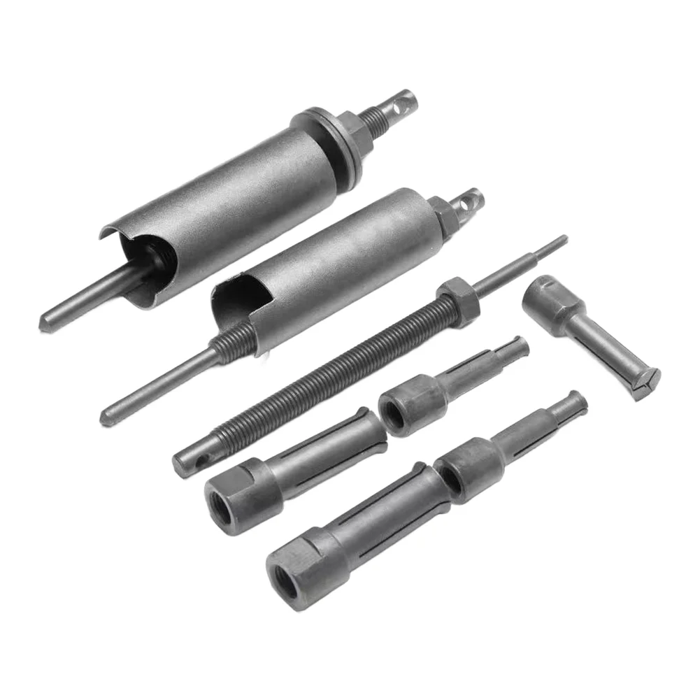 

12pc Motorcycle Bearing Puller Kit with Four-Prong Internal Engagement and Sleeve Options Covering For 9mm to 23mm ID Bearings