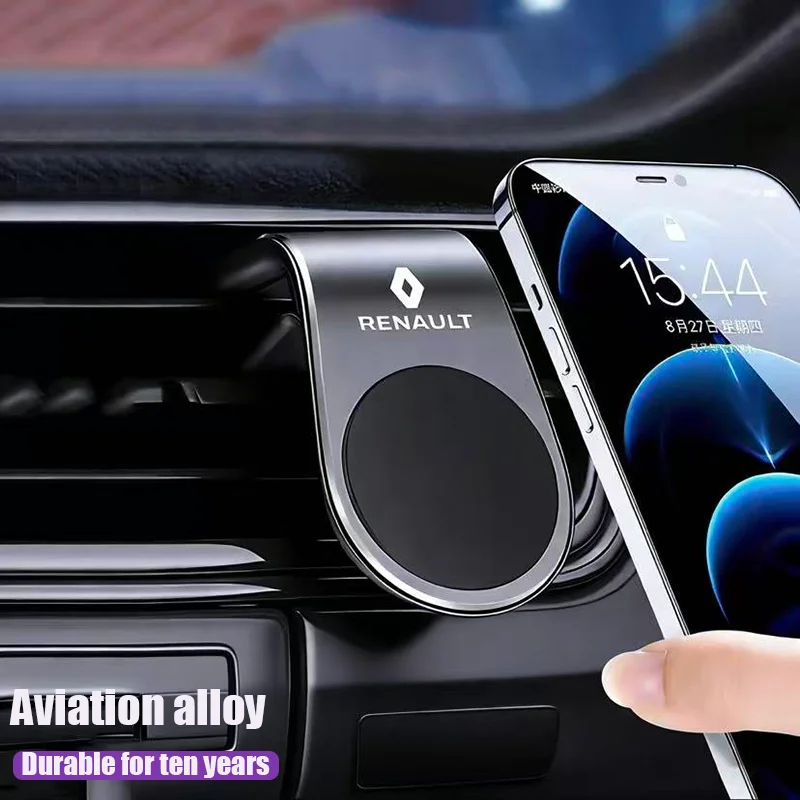 Soporte magnético para coche con clip para salida de aire, soporte para teléfono móvil y GPS para Renault RS Megane 2 3 4 Kadjar QM6 Clio Koleos Espace Captur ZOE