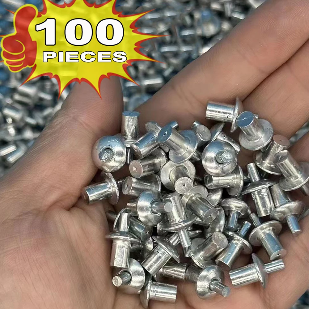 Hammer Drive Expansion Rivets Aluminum Nail Head Piercing Knock Type Percussion Expansion Screws Nails Metal Board Wall Fastener