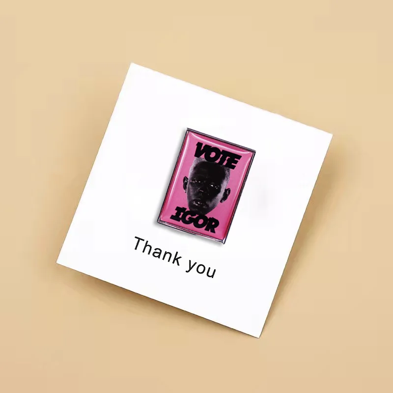 Rap AlbumTyler The Creator Vote Igor Enamel Pins Rock Band Badges Lapel Pins Fan Jewelry Gifts Clothes Bags Accessories