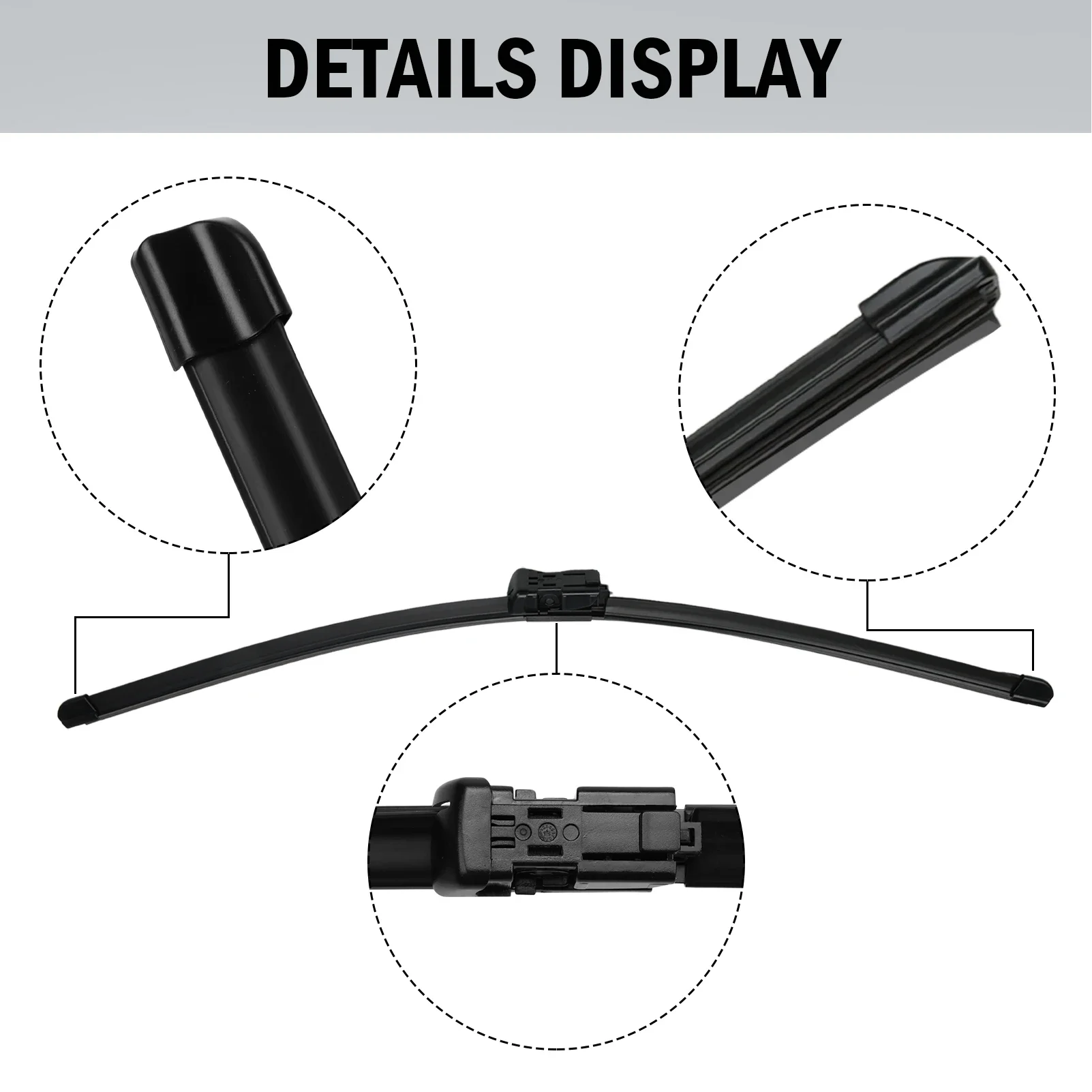 

Сменные дворники M1PZ17528D для Ford Bronco Sport 21-23, включая переднюю часть 22 дюйма, 21 дюйм и заднюю щетку стеклоочистителя 9 дюймов