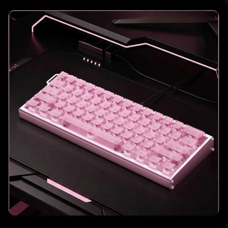 Ajazz ALUX60 TITAN Mechanical Keyboard Wired Magnetic Switch CNC Aluminum RGB Hot-Swappable Custom E-sports Gaming Keyboard