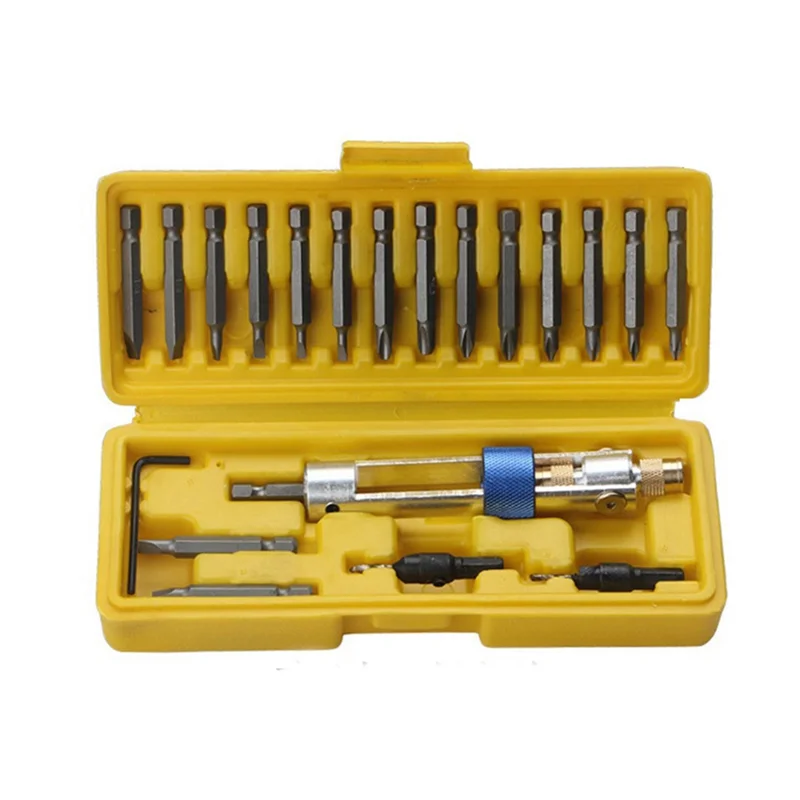 Y51A-20-Piece Set Of High-Speed Steel Bit Batch Head Combination Set Wind Batch Dual-Purpose Screwdriver Durable