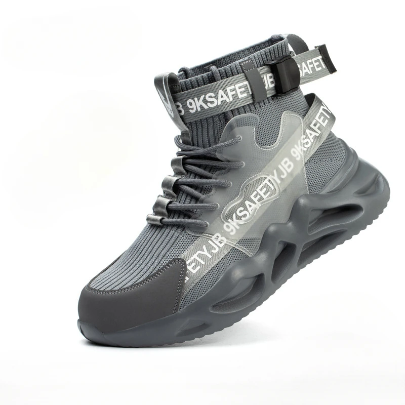 

Fashion Safety Shoes Men Steel Toe Work Shoes Puncture Proof Sneaker Man Industrial Work Safety Boots Breathable Protective Boot
