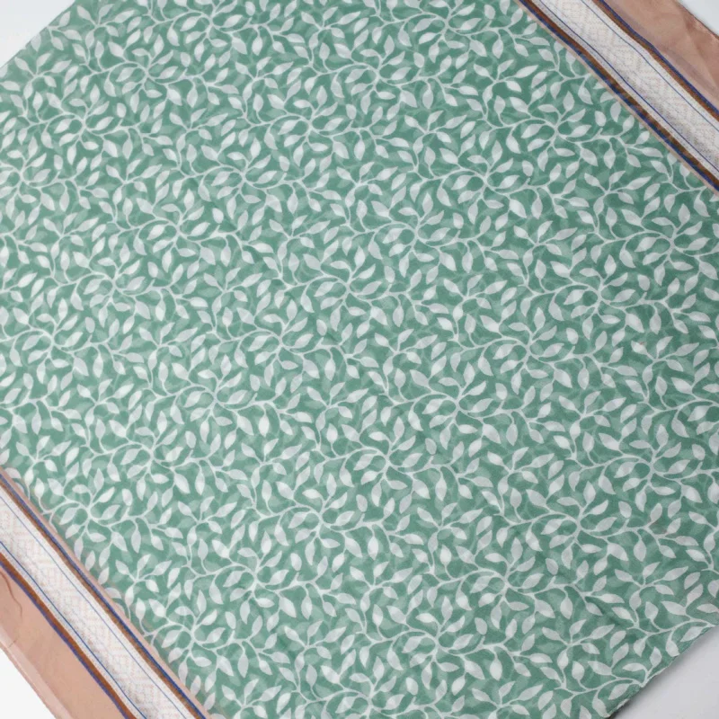 أوراق العنب الأخضر طباعة مصنع حرير بالي الحدود وشاح طويل الصيف السفر عطلة شال دافئ