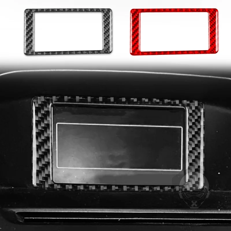 For Ford Focus SE RS ST Ecoboost 2015-2018 Carbon Fiber Central Control Navigation Screen Frame Panel Cover Trim Car Accessories