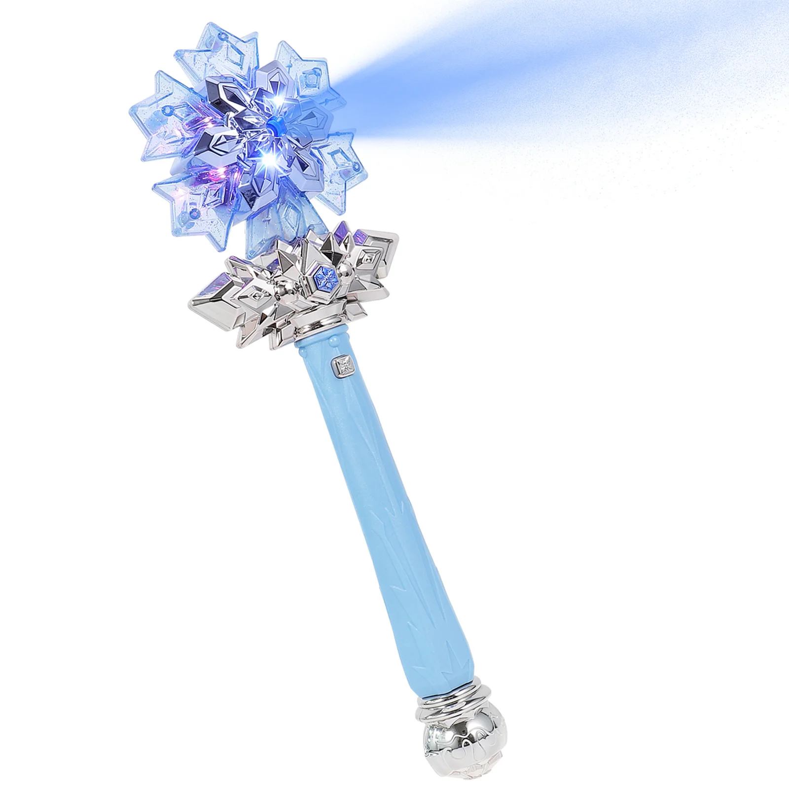 ไม้กายสิทธิ์สำหรับเด็ก 1 ชิ้น ไม้กายสิทธิ์เกล็ดหิมะเรืองแสงพร้อมเสียงเพลง ไฟกระพริบ ของชำร่วยงานปาร์ตี้ ของขวัญใส่ถุงเท้า ของขวัญวันฮาโลวีน