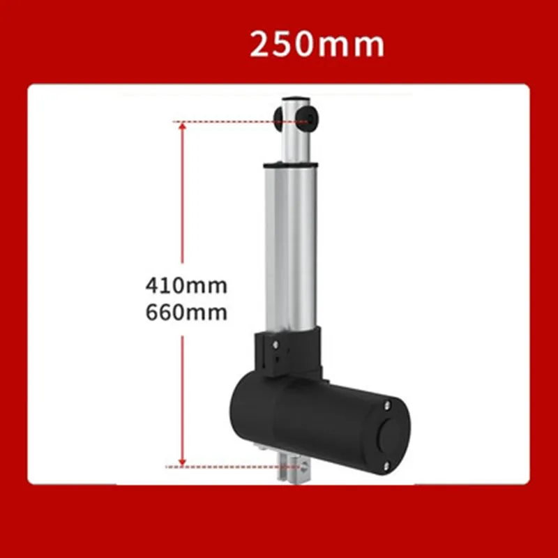 Stroke 250mm DC12V 24V Linear Actuator Large Thrust 3000N~6000N Electric Push Rod Motor for Lifting Platform or Massage Bed