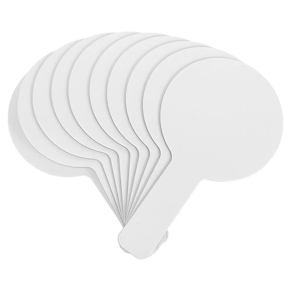 

20pcs Handheld Double Sided Whiteboard Portable Dry Erase Paddle Reusable Writing Board For Classroom Students Voting Auction