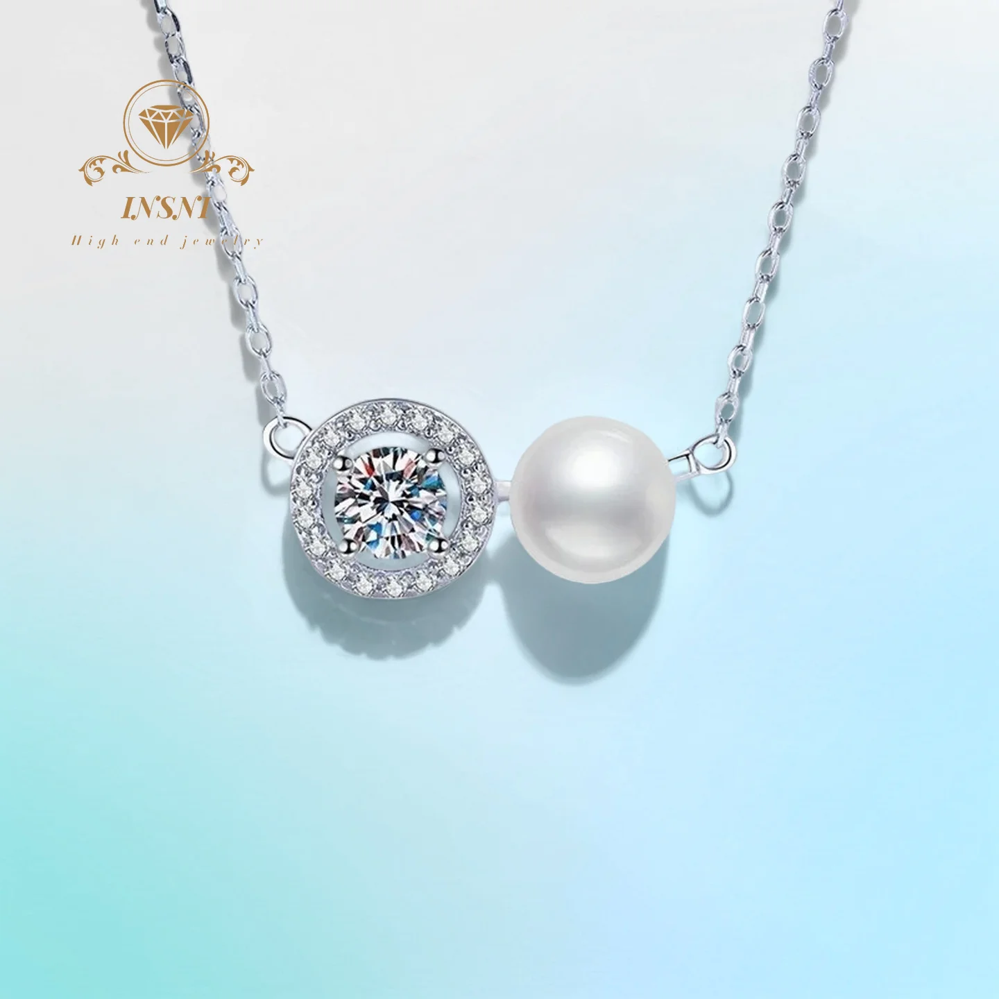 

Колье-чокер из серебра S925 с муассанитом 0.5 карата, цвет D, в форме тыквы, сертифицированное, в богемном стиле, легкое, гипоаллергенное, подарок