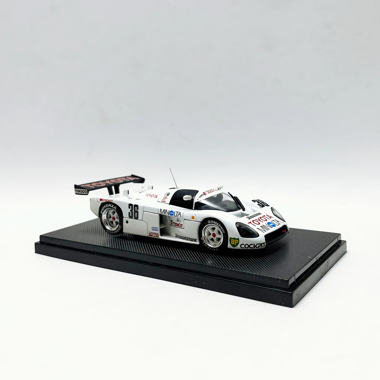 รถโมเดล EBBRO ขนาด 1:43 ผลิตจากโลหะผสม รถทดสอบ Toyota TOMS 88C ของเล่นรถแข่ง รุ่นคลาสสิก ของขวัญสำหรับผู้ใหญ่ ของที่ระลึก สำหรับตั้งโชว์