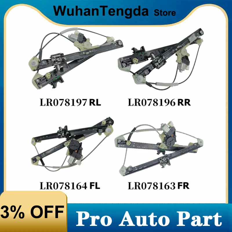 LR078163 LR078164 LR078197 LR078196 Front Rear Left Right Window Regulator for LAND ROVER RANGE ROVER