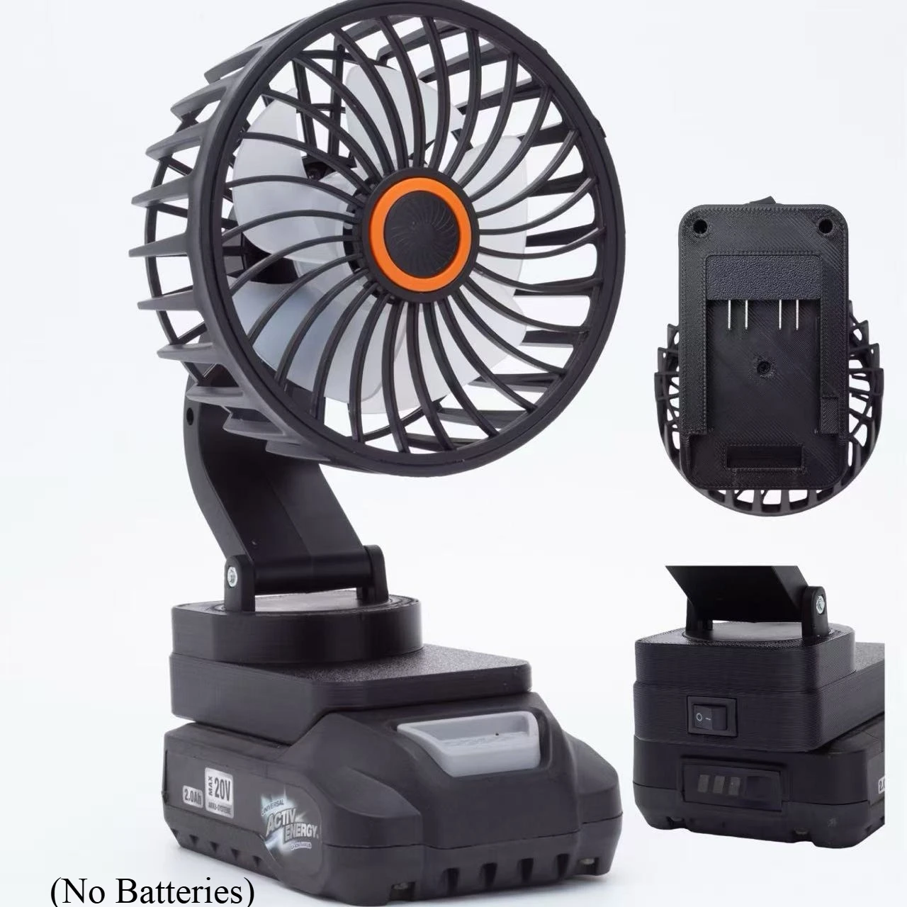 Portable Camping Fan For Aldi Ferrex Activ Energy Lithium Battery Powered Wireless Hiking Fishing (Not include battery)