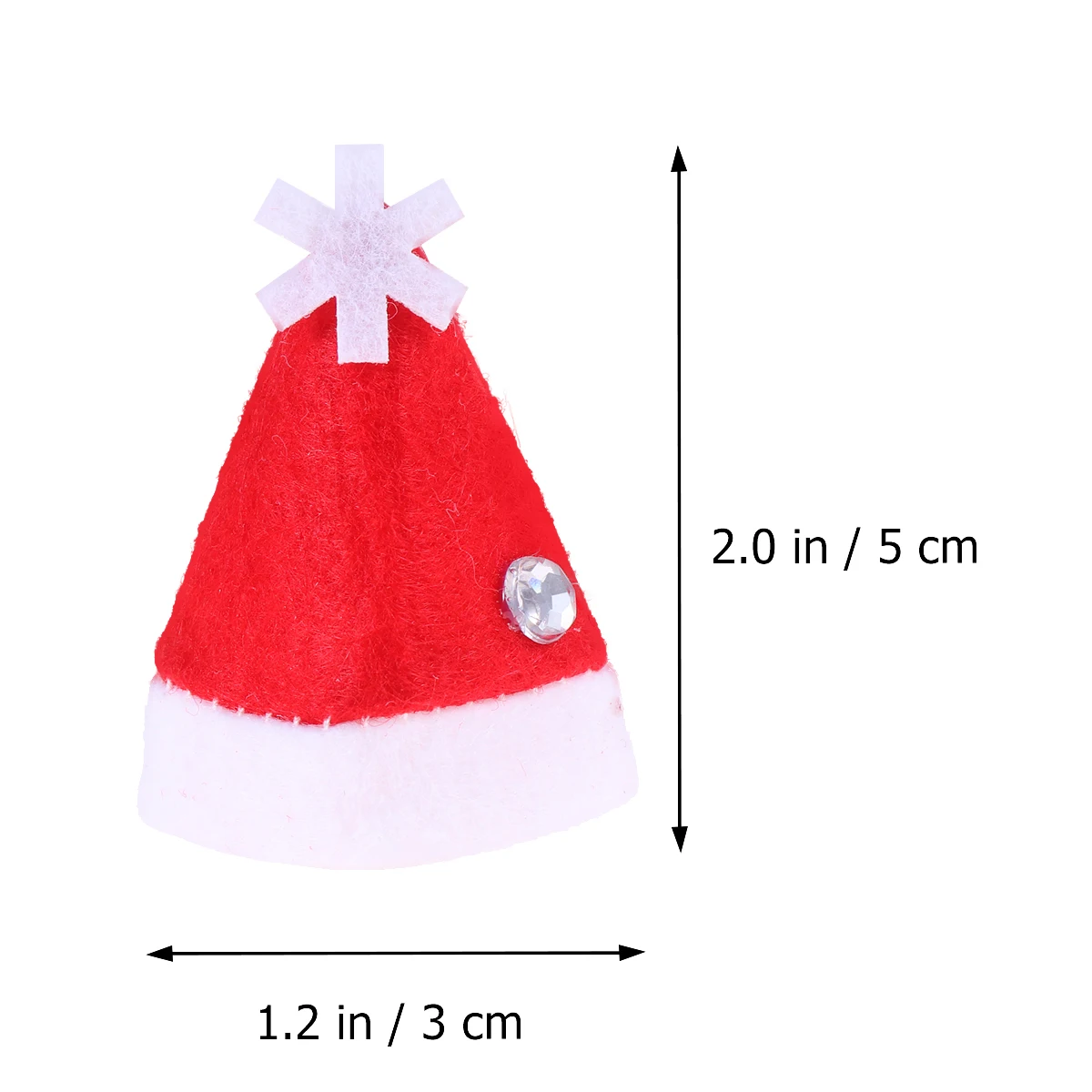 

12 Pcs Mini Christmas Lollipop Hat Candy Mini Elf Hat Lollipop Non Woven Fabric Reusable Decor Party DIY Props Christmas