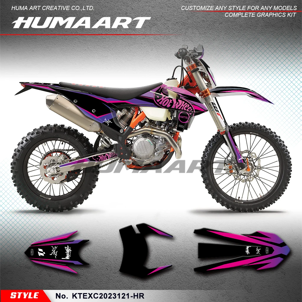 HUMAART Motorcycle Decals Vinyl Sticker for KTM EXC F XCW XCF-W 150-500 2019 2020 2021 2022 2023, KTEXC2023121-HR