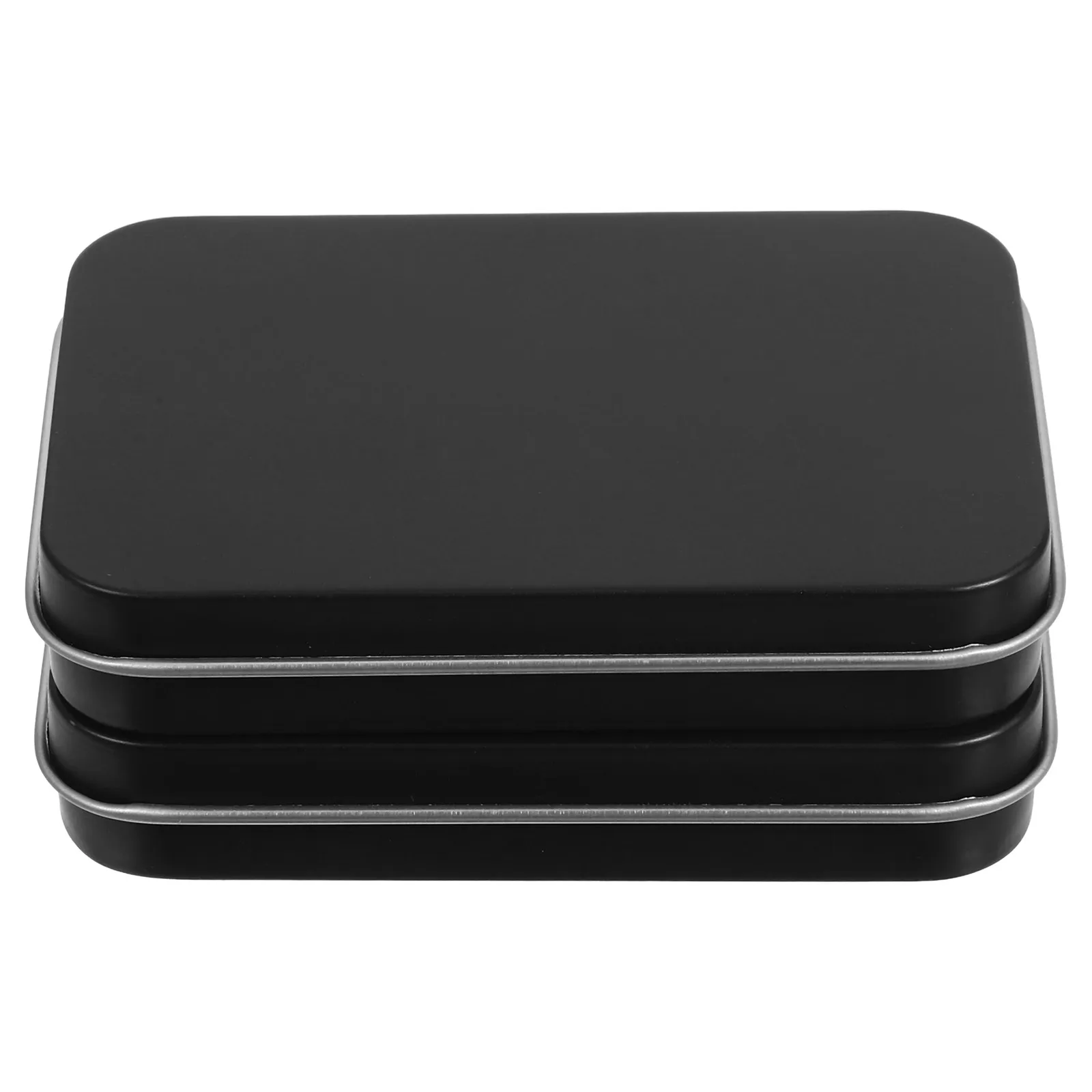 

Набор из 2 портативных коробочек для зубной нити: маленькие прямоугольные жестяные контейнеры с откидной крышкой, многоразовые держатели для зубной нити, дорожные диспенсеры для зубочисток, компактные.