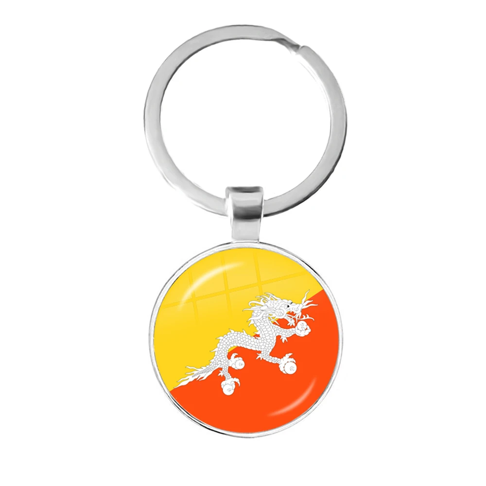 National Flag Glass Cabochon Keychain Sardova,Nicaragua,Mauritius,Honduras,Haiti,Togo,Bhutan, Belarus, Belize Keyring Keyholde