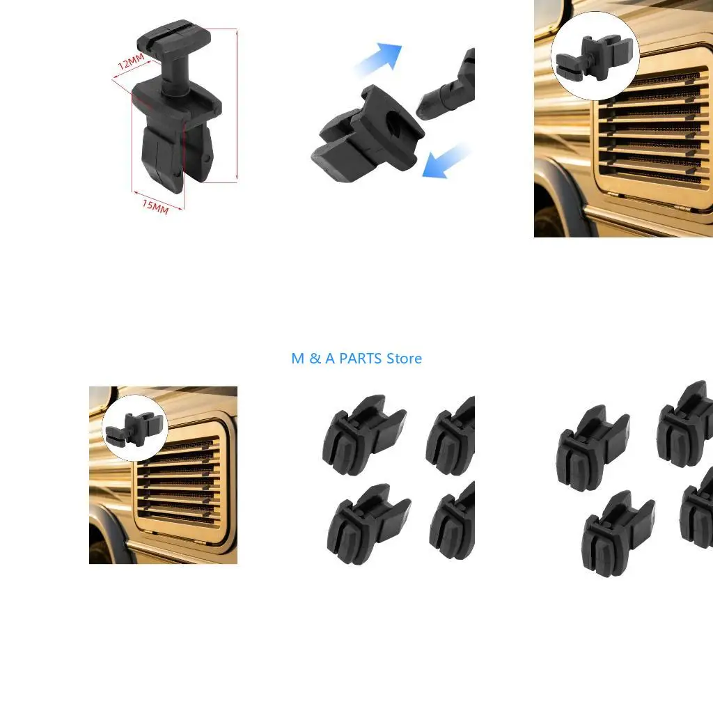 U1JF Pack Of 4 Vehicle Refrigerator Vent Clips Secure Fridge Cover For Smooth Travel