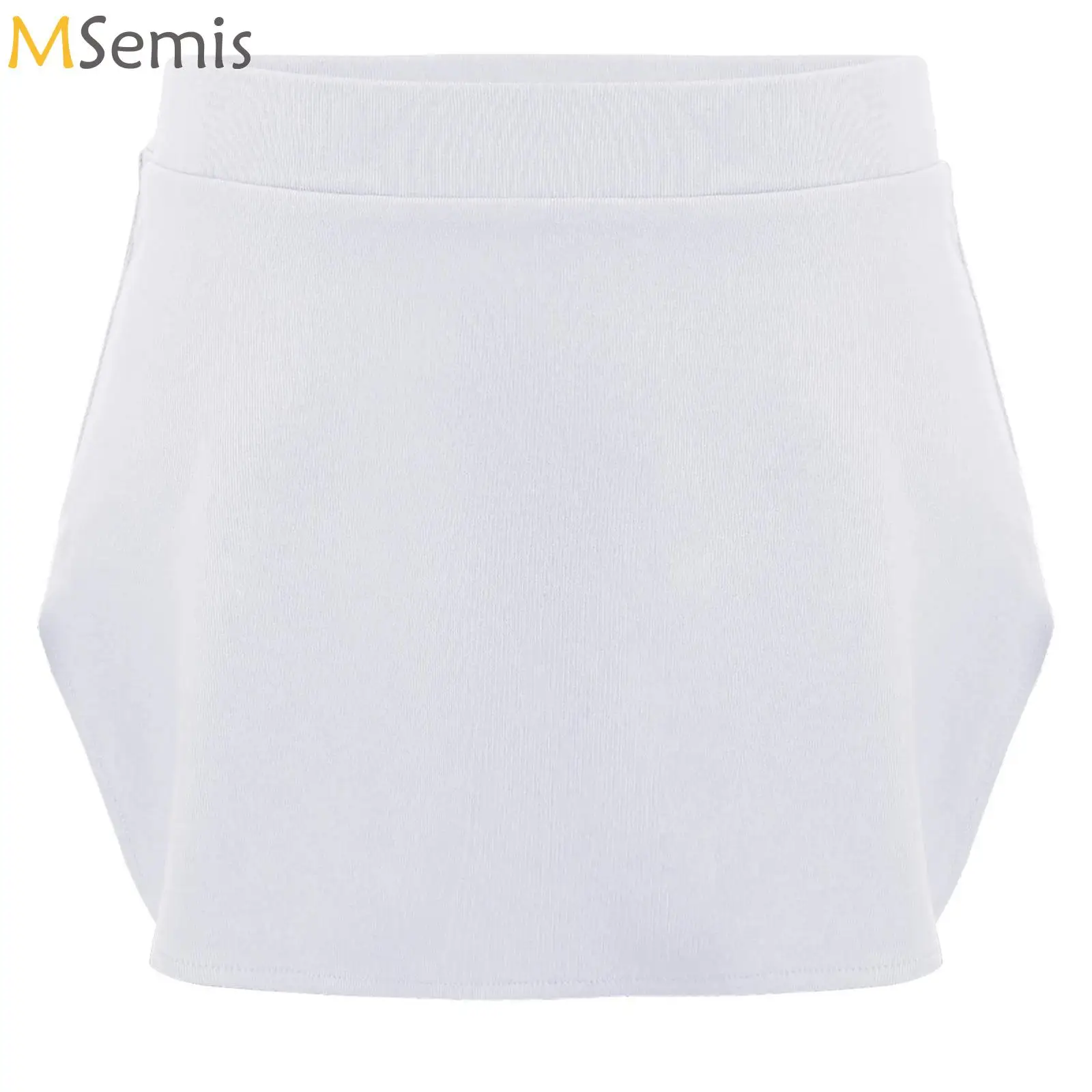 

Solid Colors Basic Kids Girls Child Dance Wear Elastic Waistband Sides Slit Ballet Skirts Ballerina Performance Dancewear