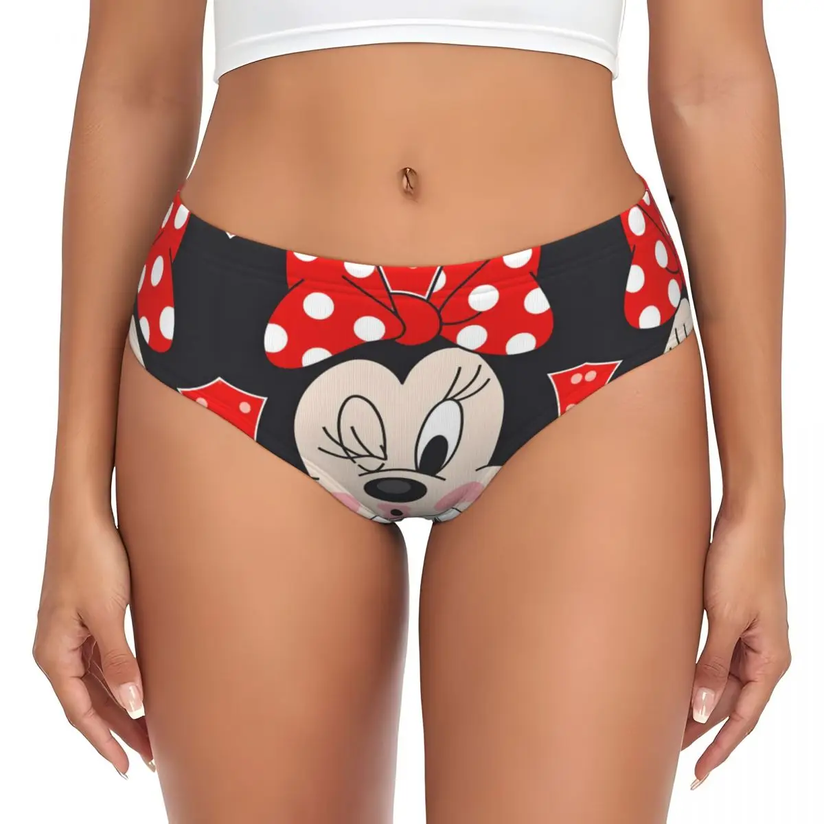 مخصص المرأة ميكي ماوس ميني الرسوم المتحركة فيلم قبلة سراويل تمتد أنيمي ملخصات الملابس الداخلية