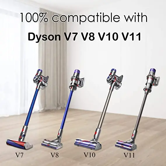 Kämpfer-Reinigungskopf für Dyson V7 V8 V10 V11 Modelle Akku-Staubsauger Hartholzbodenaufsatz