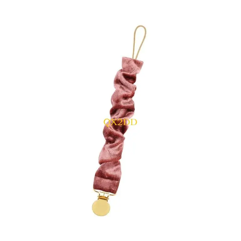 QX2D Infant Soother Chain Lightweight Pacifier Strap for Baby with Moderate Length