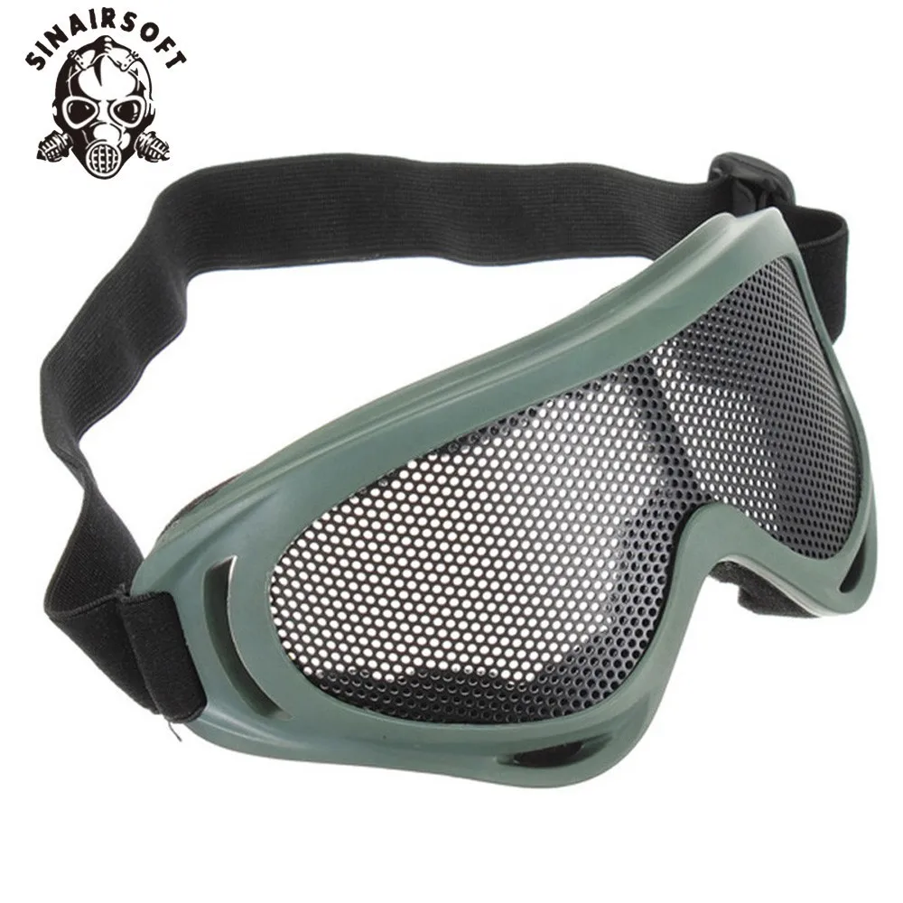 

Tactical Mesh Goggles Outdoor Hiking Protective Eyewear Glasses Airsoft Metal Mesh Glasses Hunting Safety Paintball Goggle